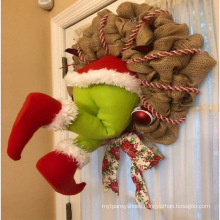 How the Christmas thief Stole Christmas Burlap Wreath